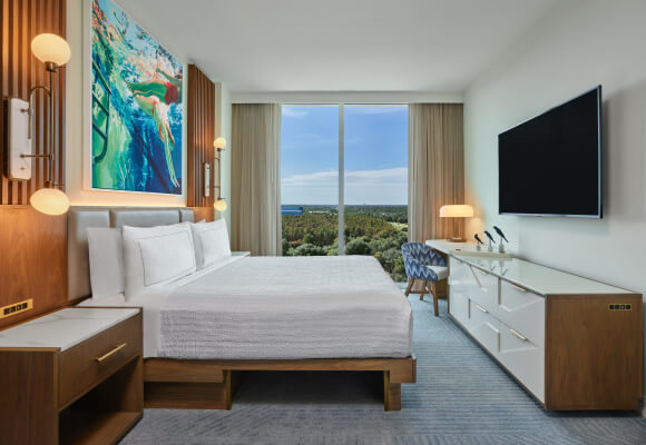 Swan Reserve Epcot Junior Suite King Room with Bed, Large TV and View