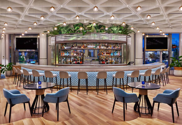 Lounge with Bar and Chairs