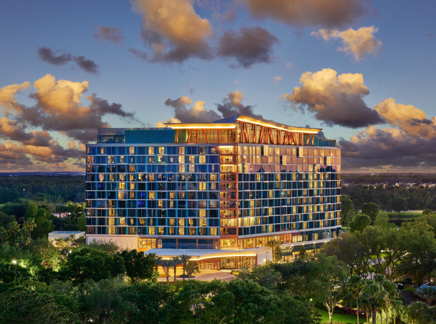 The Swan Reserve at dusk.