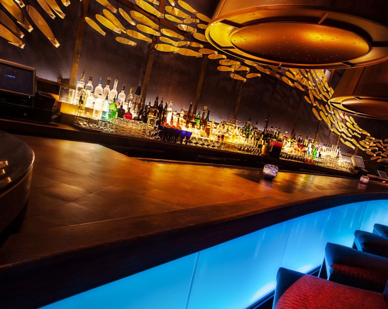 Lounge with Bar and Chairs