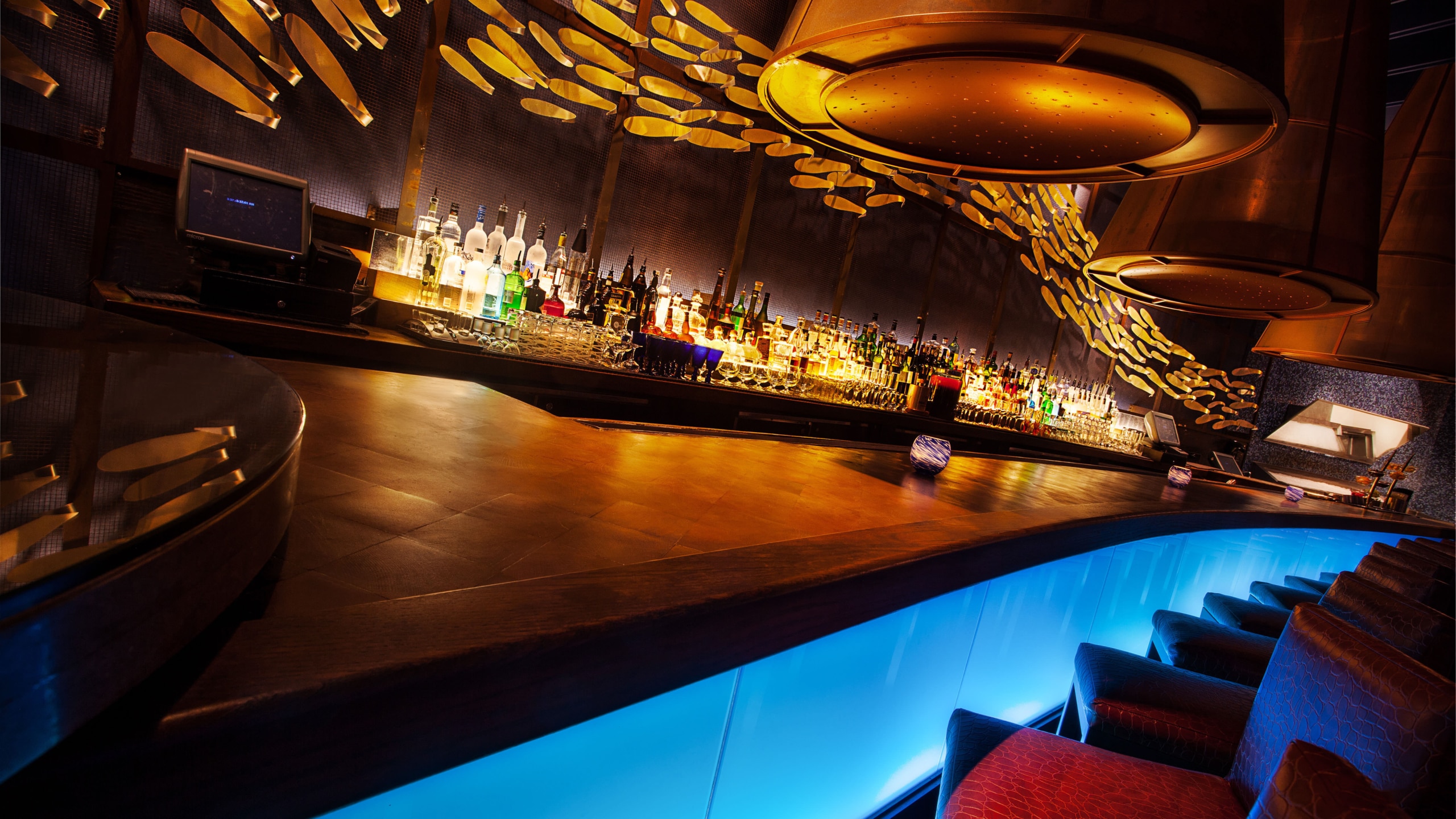 Lounge with Bar and Chairs