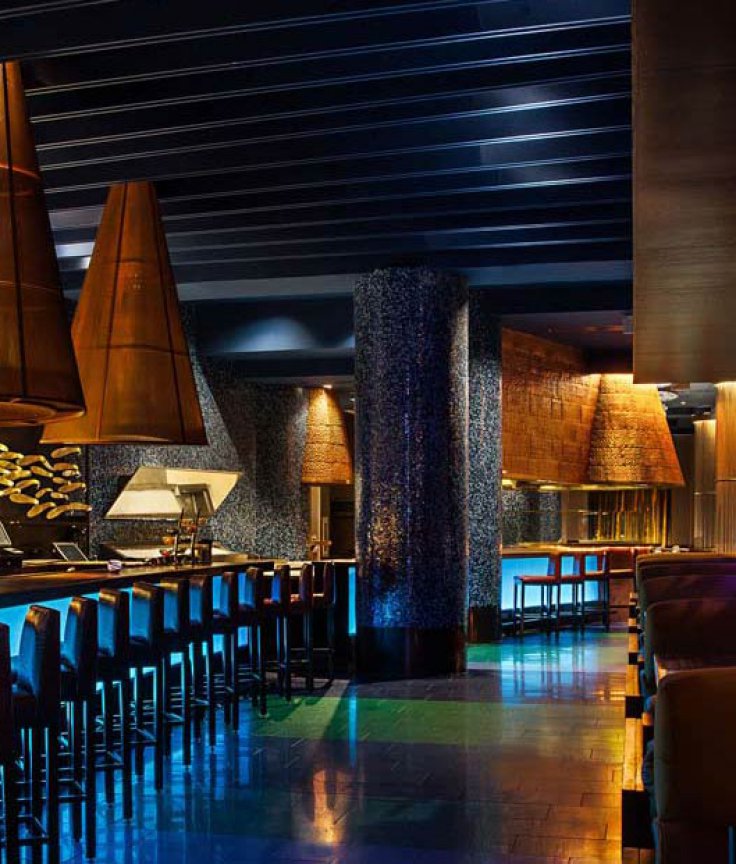 Todd English's Bluezoo Lounge with Bar, Chairs and Seating Area