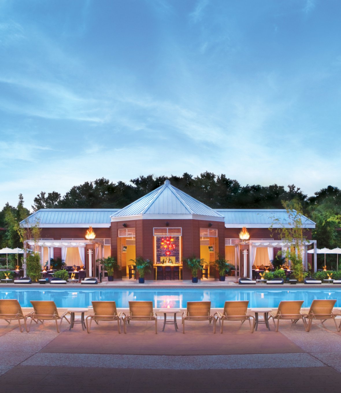 Cabana Bar and Beach Club with Beach Chairs, Pool and Venue