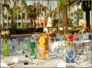 Table with Glasses and Decoration