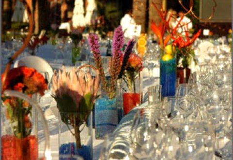 Table with Glasses and Decoration