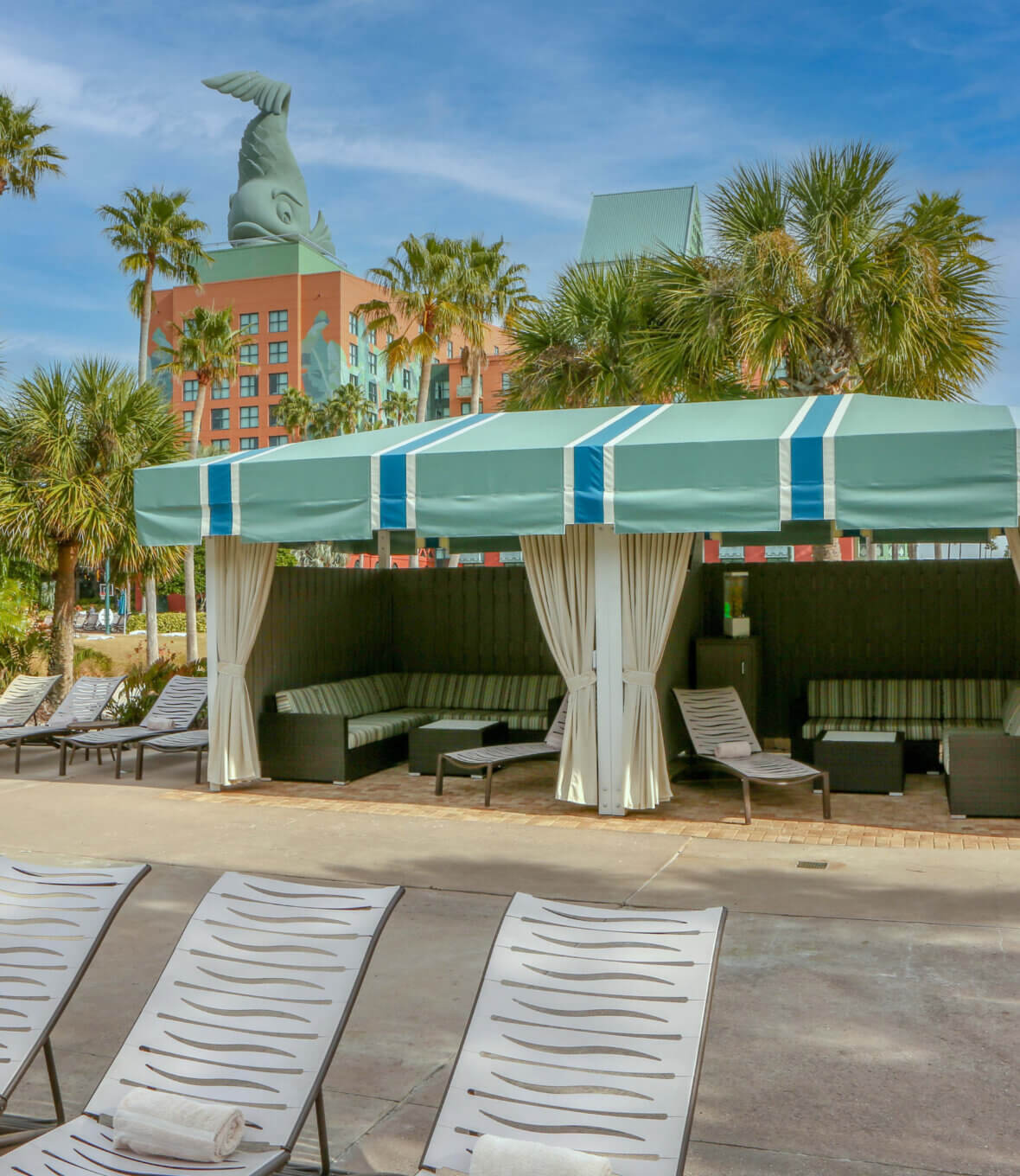 Walt Disney World Swan Pool Cabana