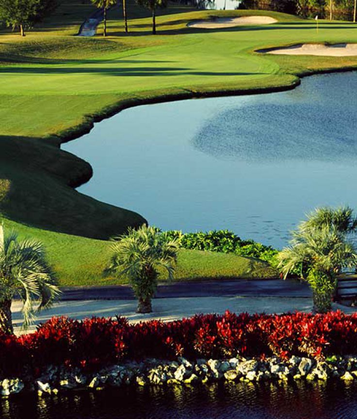 Lake and Greens at Walt Disney World World Championship Golf