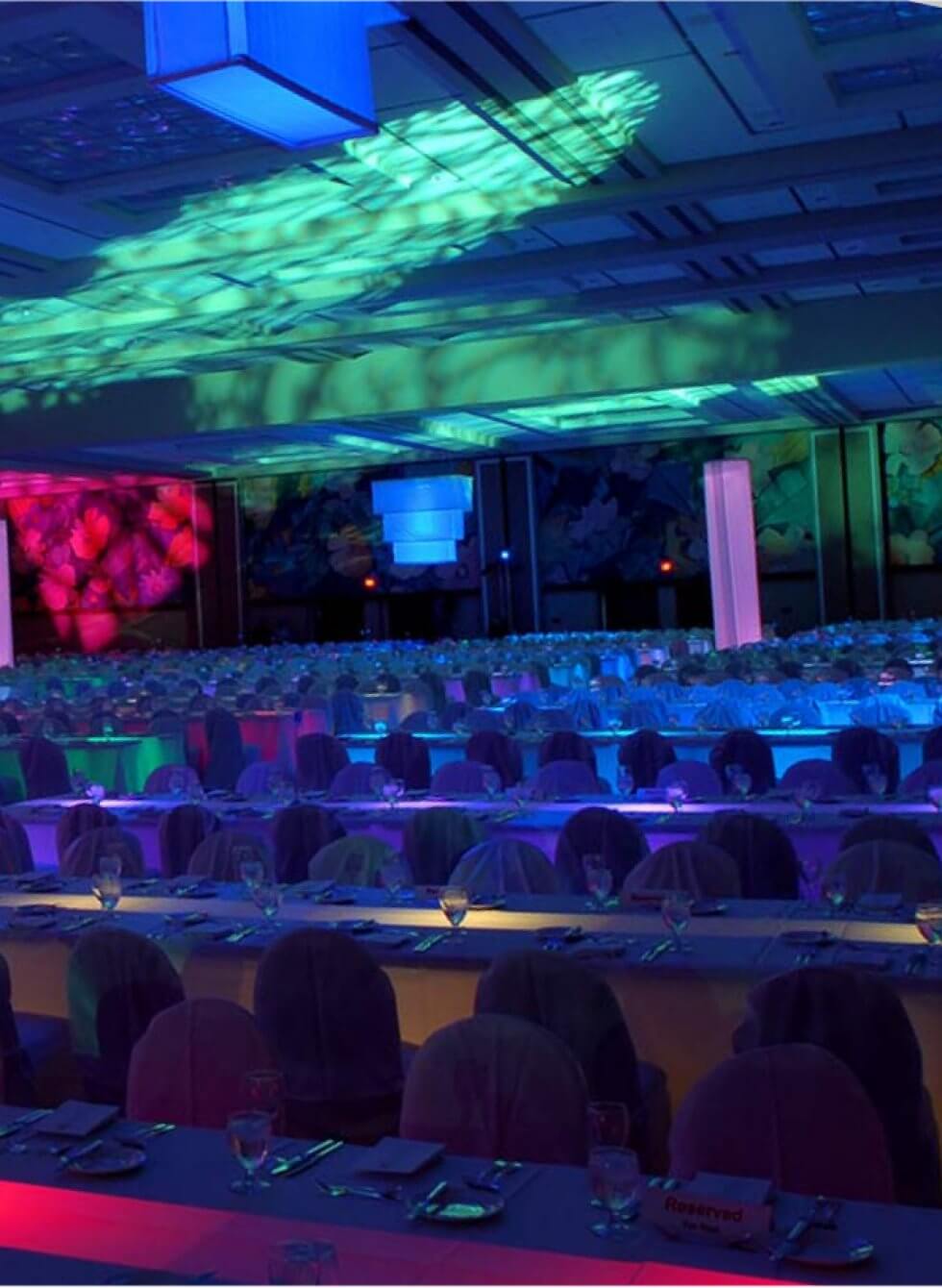 Banquet Set-Up with Very Long Table and Chairs