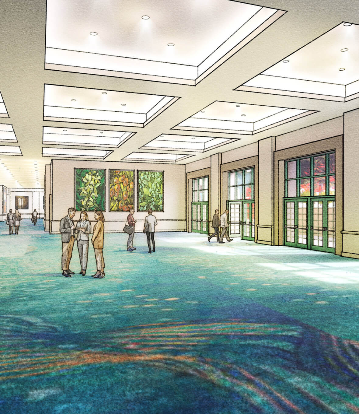 Rendering of the new Dolphin meeting expansion