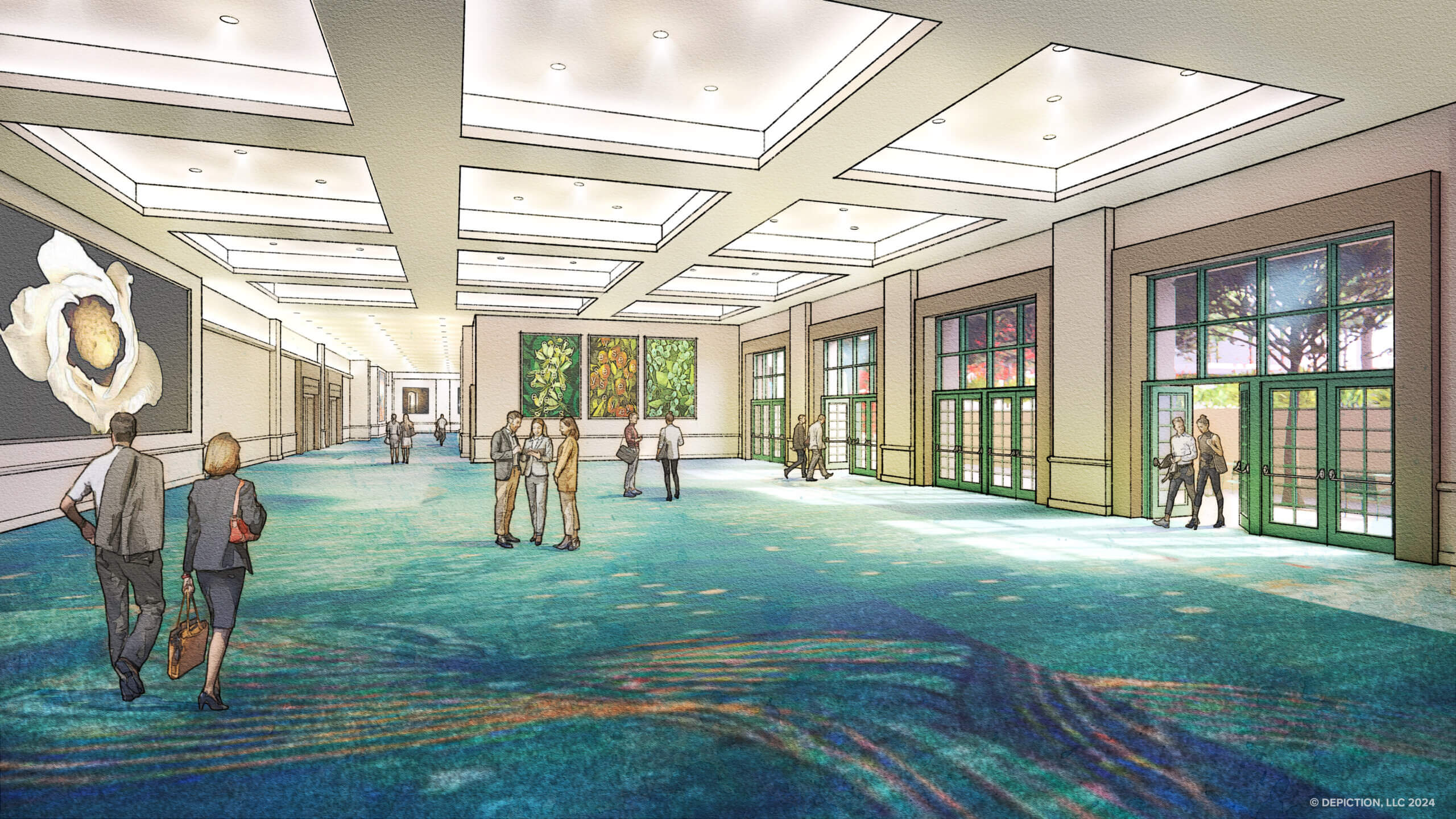 Rendering of the new Dolphin meeting expansion
