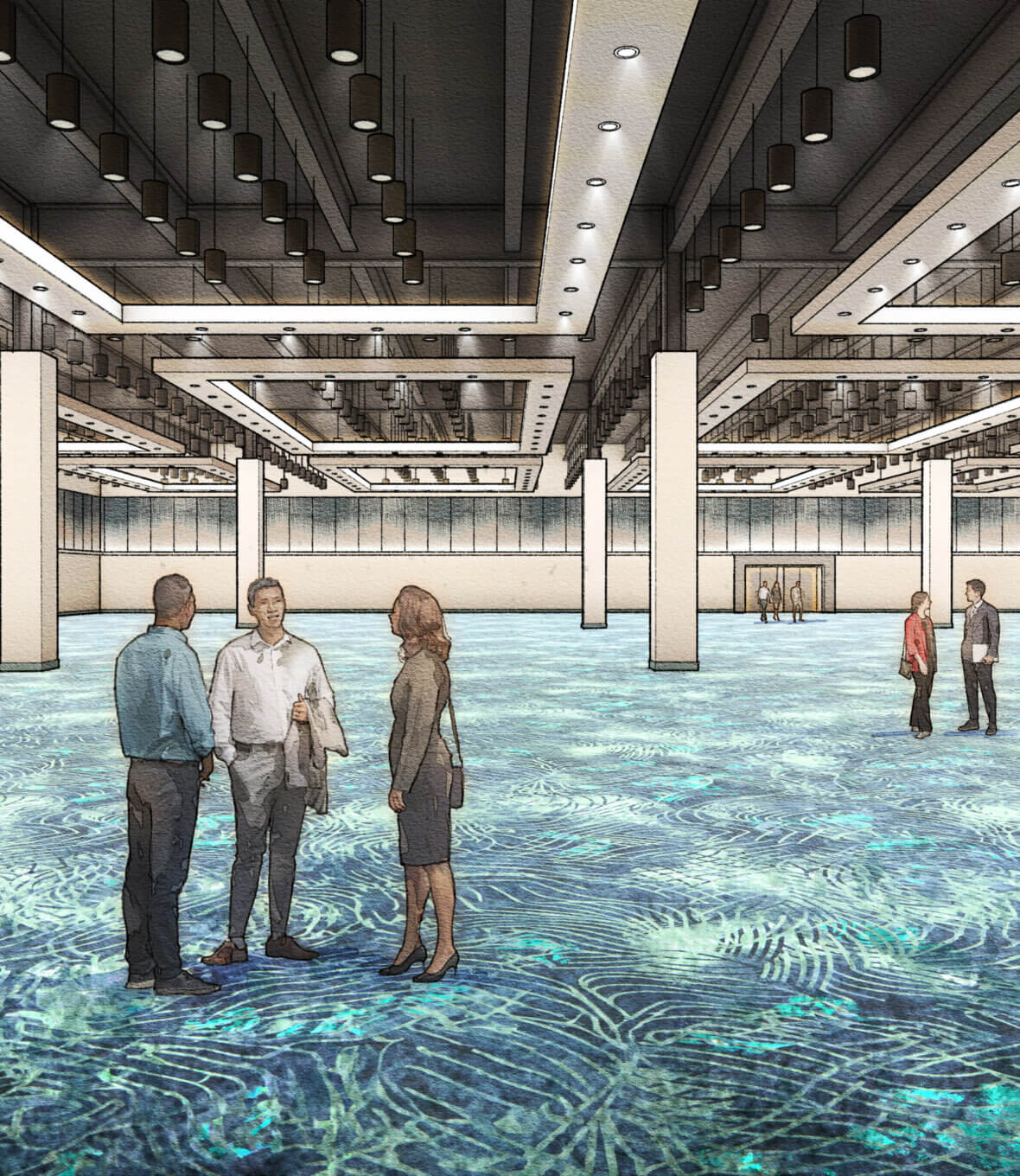 Rendering of the new Dolphin meeting expansion