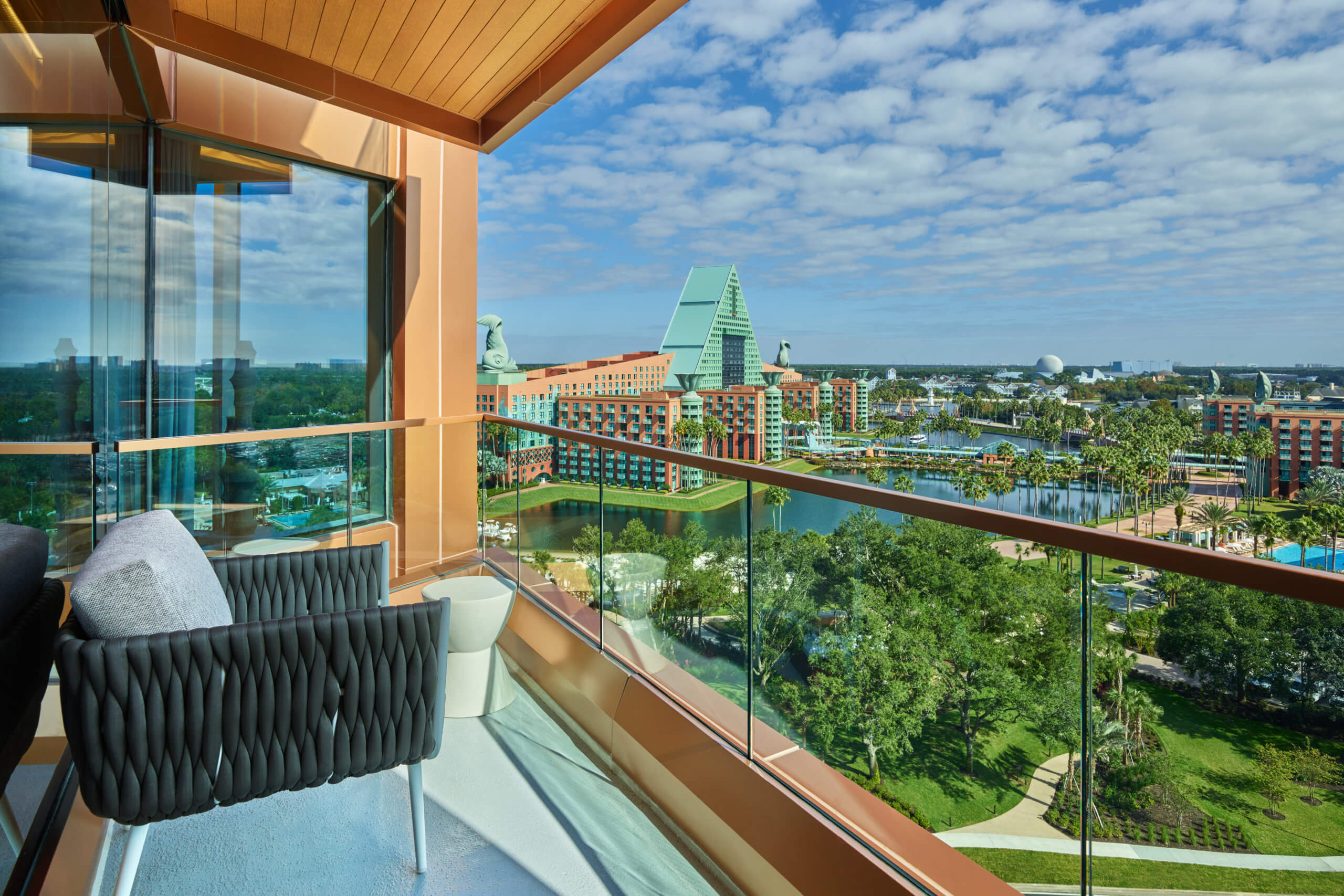 Chairman Suite Balcony Overlooking the Dolphin Resort