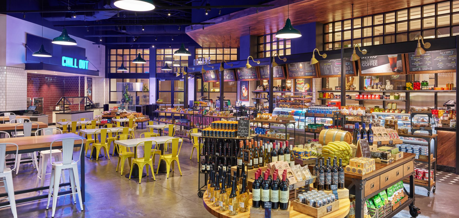 Sitting Area with Tables and Chairs