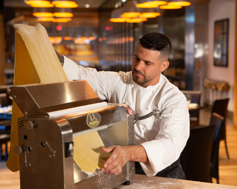 Chef Making Homemade Pasta