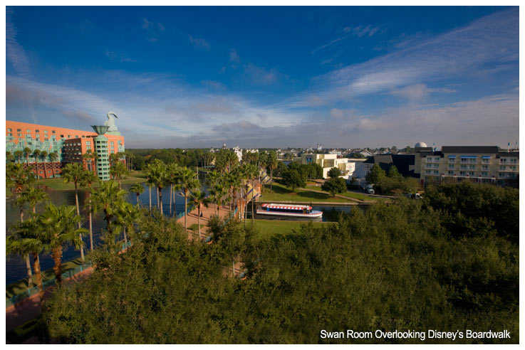 Swan View from a Room Overlooking Disney's Boardwalk
