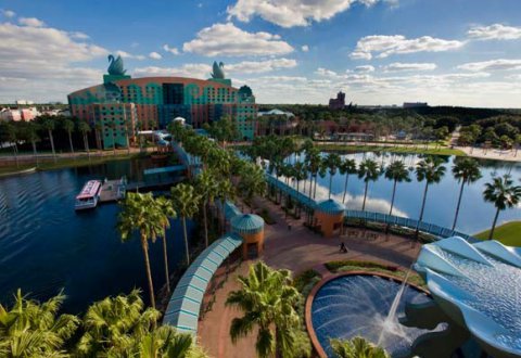 Dolphin Resort View from a Room Overlooking the Swan